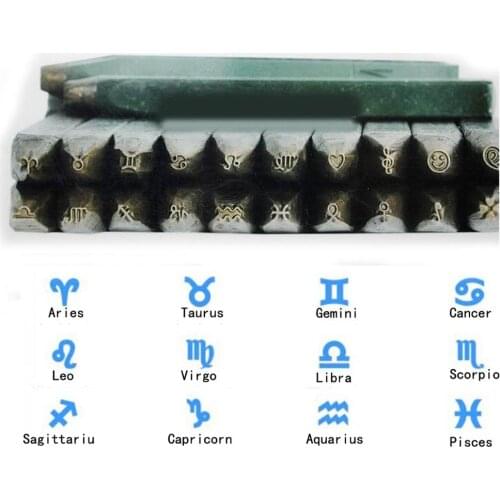 20pcs Steel Punches Set For Leather Printing Flower Punch Stamp Jewelry Making Tools