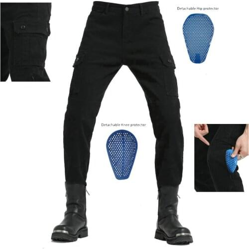 2020 European and American riding jeans motorcycle overalls anti-fall protection off-road racing summer mens elasticity