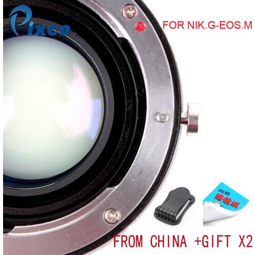Pixco N.G-E.M Speed Booster Focal Reducer Lens Adapter Suit For Nikon F Mount G Lens to Suit for Canon EOS M Camera Dropshipping