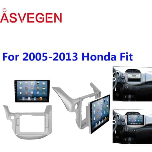 Asvegen Car Radio Fascia Panel Plate Frame Dash Stereo Install Car Stereo installation kit fascia panel For 2005-2013 Honda Fit