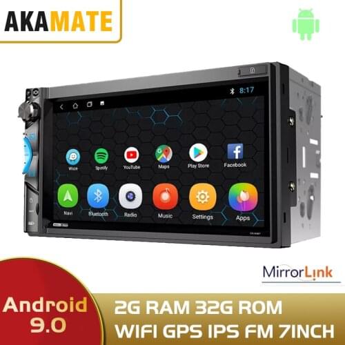 Android 10.0 7'' HD Car Radio Multimedia Video Player 2 Din Touch Screen GPS IPS Bluetooth Universal Android Radio For NIssan