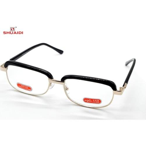 Shuaidi Brand High Quality Bg Eyebrow Engineers With Steel Case Antiblueray Reading Glasses 1.0 +1.5 +2.0 +2.5 +3.0 +3.5+4.0