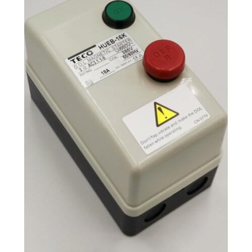 HUEB-16K Three Phase 3Pole 12.5-18A 5.5KW 7.37HP Magnetic Motor Starter 380V Coil