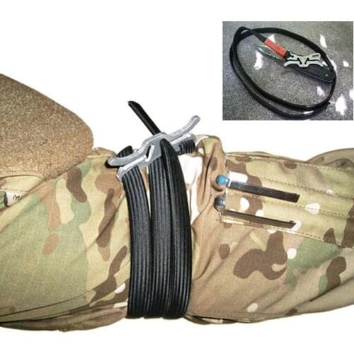 Camping Mountaineering First Aid Medical Tourniquet Durable Combat Application Emergency EDC Tool 93cm Survival Elastic Rope