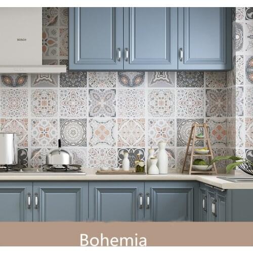 Oil-Proof Wallpapers Stickers Pvc Bathroom Papel De Pared Home Decor Wallpaper Vinilo Decorativo Pared Wall Stickers Room Decor