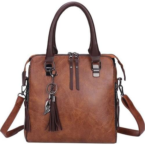 Fashion Womens Shoulder Bag Quality Vintage Top Handle Bag Large Capacity Female Shopping Crossbody Bags Durable Messenger Bag