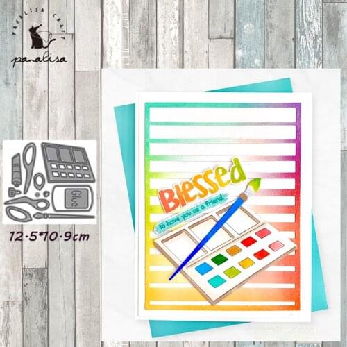 Panalisacraft Palette paint Metal Cutting Dies Stencils for DIY Scrapbooking album Decorative Embossing DIY Paper Cards