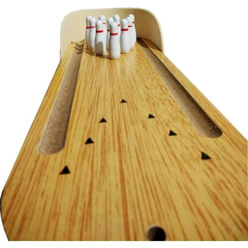 Manufacturers Childrens Educational Wooden Toys Mini Bowling Ball Baby Parent-child Interactive Desktop Rolling Game Sport Toys