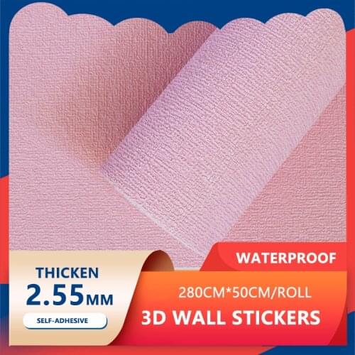 Self-Adhesive Wallpaper Waterproof And Anti-Collision 3D Wall Stickers Soundproof Bedroom Living Room Bathroom Roof Home Decora