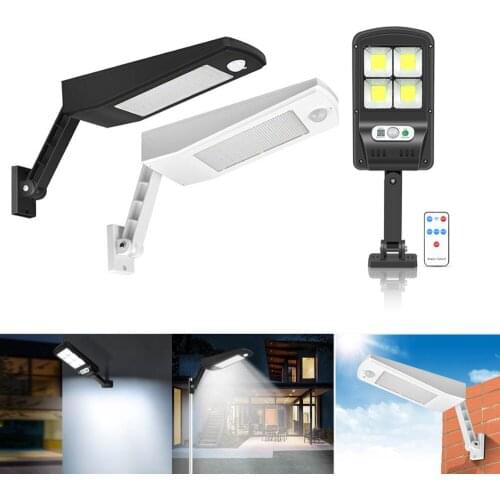 LED Solar Street Light Outdoor Waterproof Solar Wall Lamp Night Lighting Rechargeable Garden Couryard Porch Light