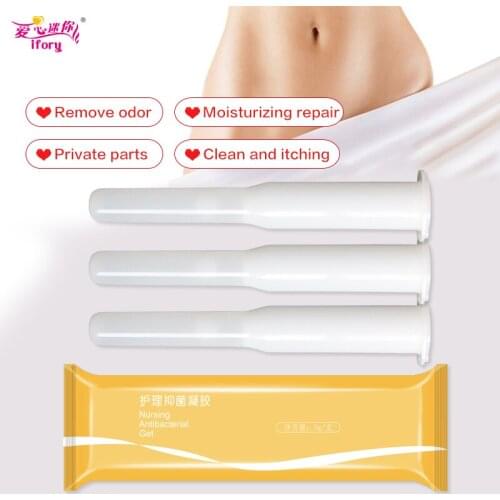 Vaginitis Treatment Gel 10Pcs Feminine Hygiene Anti Inflammation Vaginal Gynecological Gel for Clean Detox Female Vagina Care