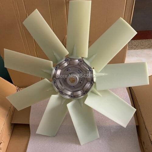 Free shipping pliastic alternative cooling fan with 9 blades 1614928500(1614 9285 00) for Atlas Copco screw air compressor
