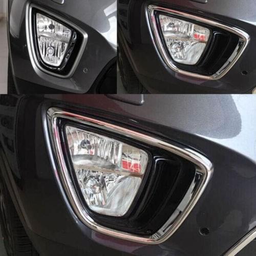 Front Fog Lamp Cover Trim Frame For Kia Sorento L 2015-2016 ABS 2PCS
