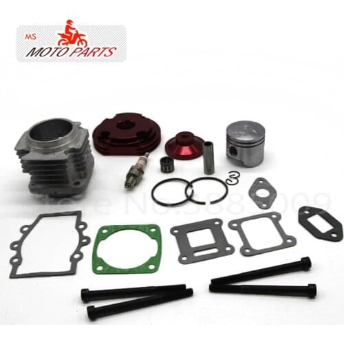 44mm cylinder piston Spark plug gasket Kit WIth 44-6 Crankshaft For 47cc 49cc 2 stroke Mini Dirt Bike ATV Quad Pocket Bikes