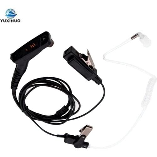 Acoustic Air Tube Earpiece PTT Mic Headset for Motorola XiR P8200 P8668 P8268 APX 6000 7000 XPR 6500 6550 7550 Walkie Talkie