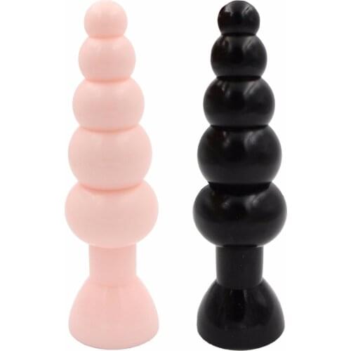 Soft Different-size Anal beads with Suction Cup Large Butt Plug Anal Plug Prostate Adult Sex Toys for Men Gay Woman Erotic Toys