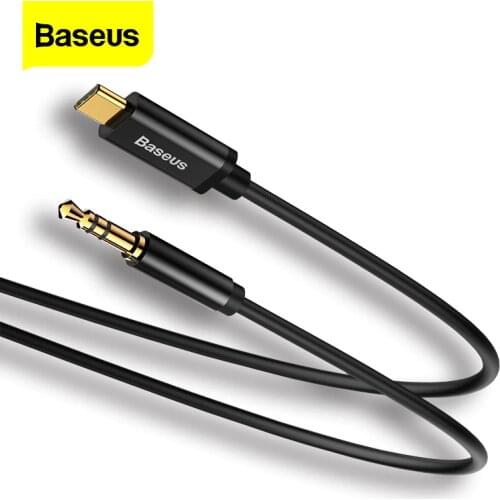 Baseus Type-C Audio Cable For Samsung S8 Nexus 6P/5X Male USB Type C To Male 3.5mm Jack Earphone Speaker Audio Cable Adapter