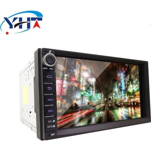 2din 7" inch Octa-Core 2+32G Android 8.1 Universal Car Radio DVD Player with Capacitive Touch Screen BT HD MirrorLink with No CD