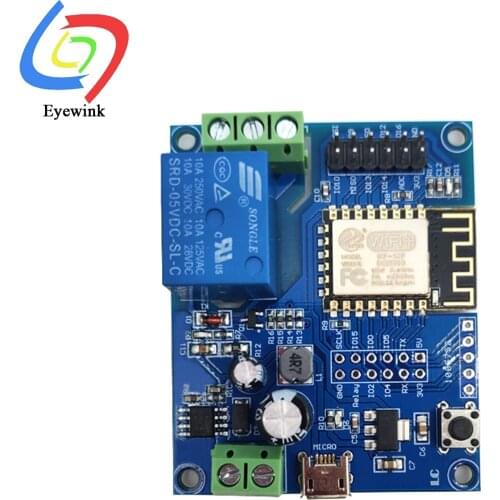 ESP8266 Wireless WIFI Relay Controller Module ESP-12F for IOT Smart Home APP DC 5V-80V