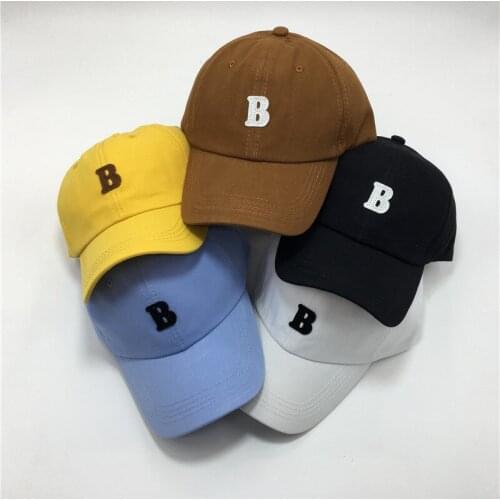 New Letters B Embroidery Baseball Caps for Men Hip Hop Bob Caps Korean Style Baseball Hats for Women Dad Hats Gorras Para Mujer