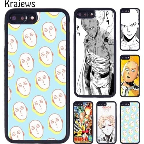 Krajews One Punch Man Japan Manga Phone Case For iPhone X XR XS 11 12 Pro MAX 5 6 6S 7 8 Plus Samsung Galaxy S7 S8 S9 S10 Plus