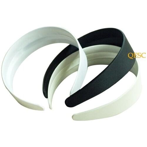 Black,ivory,white color 4cm satin headband/hair band/hair accessories, for fascinator,80pcs/lot.FREE SHIPPING