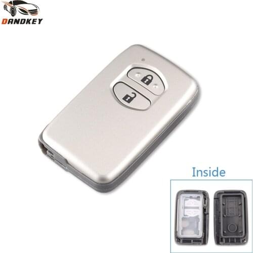 Dandkey 2/3 Buttons Replacement Key Shell Case For Toyota Camry Highlander VIOS Yaris Without Key Blade Car Key Shell key shell