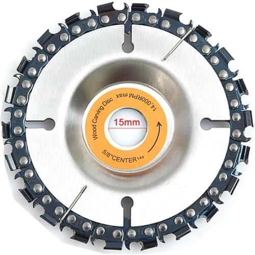 Woodworking tools Cutting Blade Wood Slotted Saw Blade Angle Grinder Carbide Wood Carving Disc Grinder Disc Chain