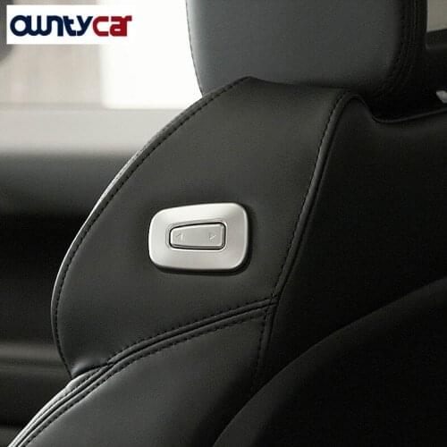 For Land Rover Range Rover Sport HSE 2014-2017 Range Rover Vogue Car Accessories ABS Chrome Copilot Seat Adjust Switch Trim