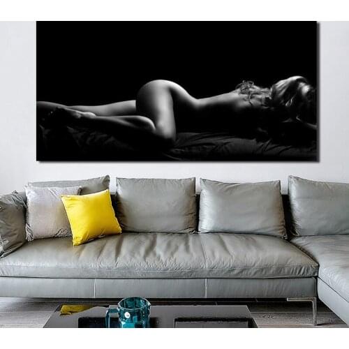Living room Home Wall canvas painting sexy body figure body art portrait poster decoration art bedroom decor Spray Painting