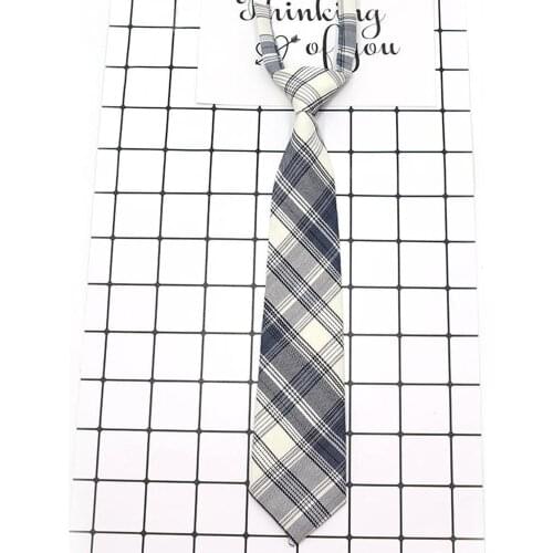 Men Women Neck Tie Cotton Fashion Boys Girls Ties Slim Plaid Necktie For Gifts Casual Novelty Rubber Tie Adjustable Neckties