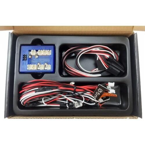 Oil car/rc car LED intelligent controllable light remote control car linkage LED light compatible Flysky GT2 rc 1/10 car part