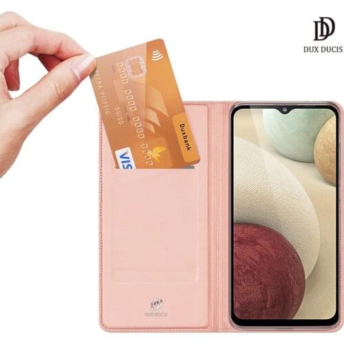 For Samsung Galaxy A22 5G DUX DUCIS Skin Pro Series Leather Wallet Flip Case Full Protection Steady Stand Magnetic Closure