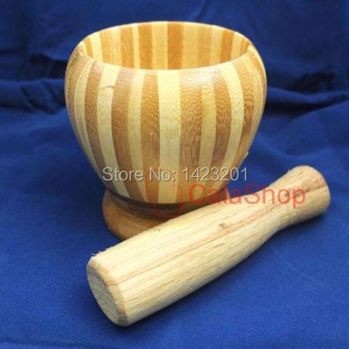 Mixing Bowl for Mortar & Pestle Garlic Masher Spice Crusher Grain dehusking