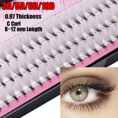 Handmade Long Eye Extension Natural Volume Mink Black Individual Eyelashes Lash Grafting False Eyelashes