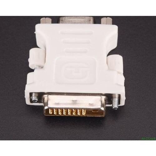 New 24+1 Pin DVI-D-D-M To VGA-F Adapter Video Computer Monitor Adapter - 25 Pin (Dual Link) DVI-D Male To 15 Pin VGA Female