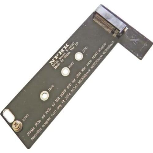 NVMe M.2 NGFF SSD to late 2014 A1347 MGEM2 MGEN2 MGEQ2 adapter card