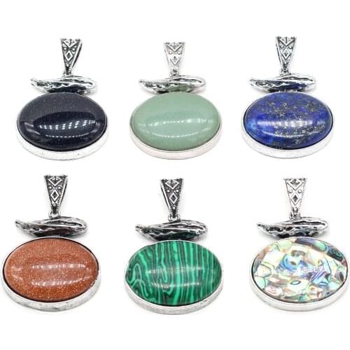 New Fashion Natural Stone Abalone Shell Charms Boho Rose Pink Quartz Pendant for Women Jewelry Making DIY Necklace Accessories