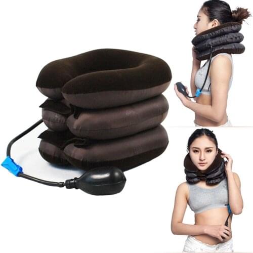 Pro Neck Collar Cervical Inflatable Collar Belt Brace Therapy Device Family Brace Equipment Body Health Nursing Massager