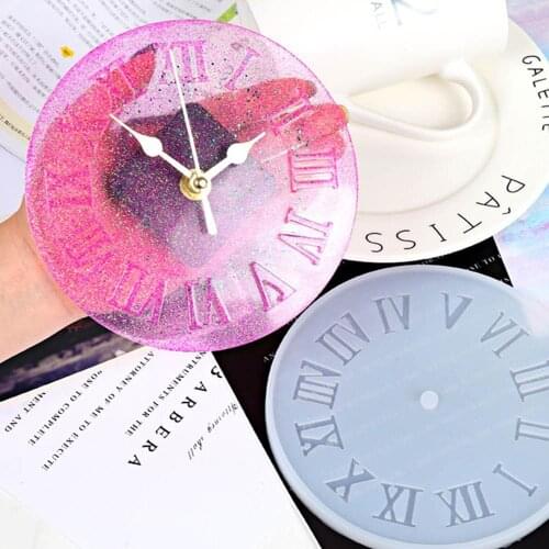 Silicone Mold Clock For Jewelry 10/15cm Small And Big Size Clock Liquid Resin Silicone Mould Handmade Tool DIY Epoxy Resin Mold