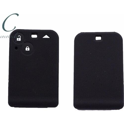 Cocolockey Silicone Car Shell Key Cover Case Fit for Renault Laguna Espace 2 Button Remote Key Card Car Styling