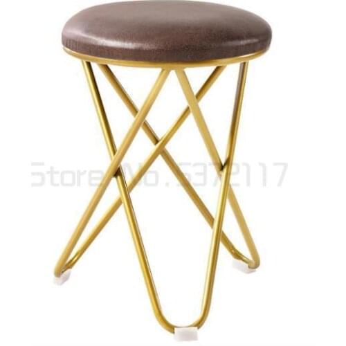 Nordic small stool household living room wear shoes stool door round stool dressing bench light luxury low stool