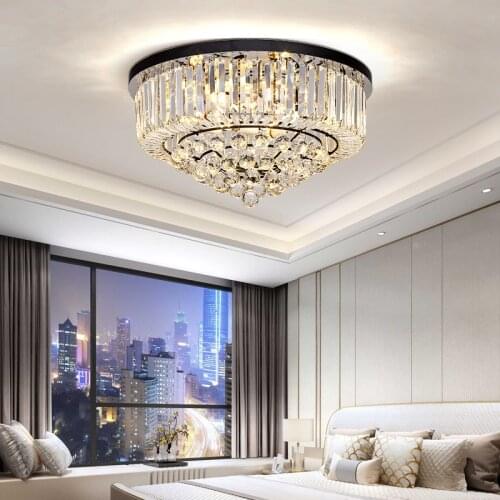 Modern Led Ceiling Lights Fixtures K9 Crystal Lamp For Living Room Bedroom Kitchen Lamparas Ceiling Corridor Light Luminaire