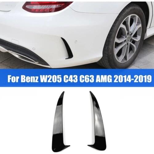 For Mercedes Benz C Class W205 C43 C63 AMG Rear Bumper Spoiler Air Vent Trim Rear Side Mirror body Sticker Cover Trim 2014-2019