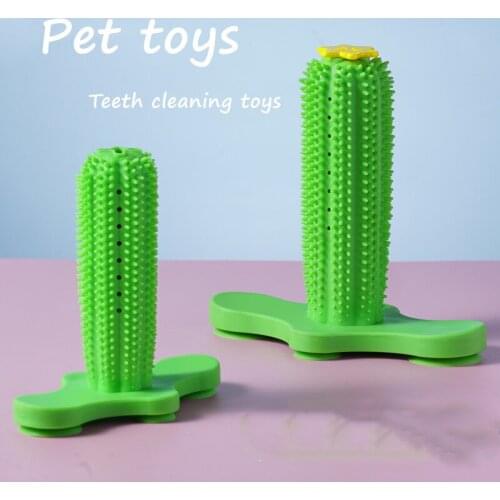 Health Safety Kong Dog Toys for Small Dogs Yorkshire Terrier Tooth Cleaning Toothbrush for Dog Rubber Puppy Suction Cup Chew Toy