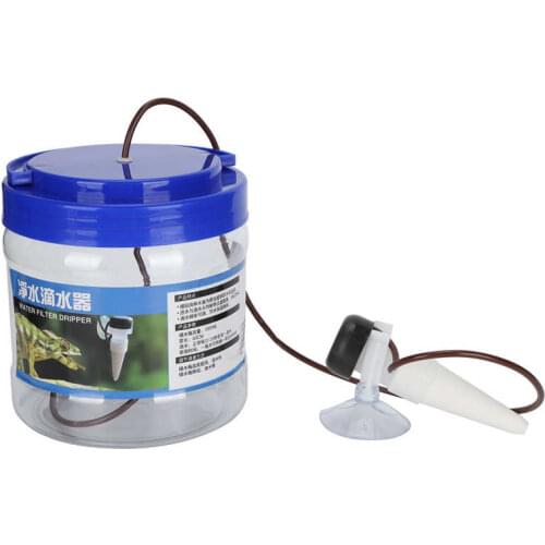 1300ML Reptile Drinking Water Filter Fountain Reptiles Water Dripper Kit Plants Irrigation Devices Reptile Humidifier