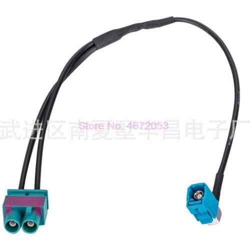 200pcs Antenna extension cord Fakra male to Fakra Female Conversion Cable Two Dual FAKRA Z male to one Fakra Radio Antenna