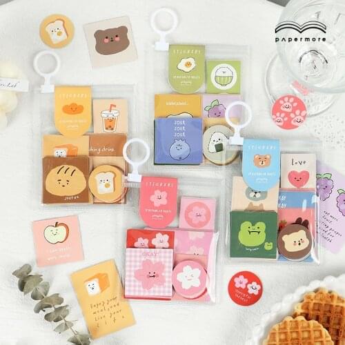 40 Pcs/Set cute Expression story series Journal Decorative Diy Stickers Scrapbooking Stick Label Diary Stationery Album Stickers