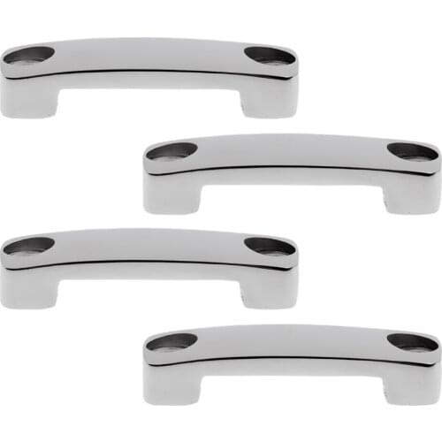 4x Stainless Steel Boat Yacht Deck Fitting Hardware Tie Down Eye Strap Loop