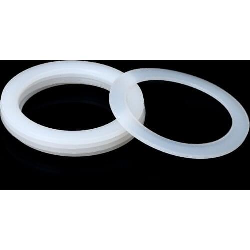 5Pcs White Soft Flexible Replacement Silicone Sealing Ring Washers Gaskets Rings with 1/2/3/6/9/12-Cup Moka Express Pots